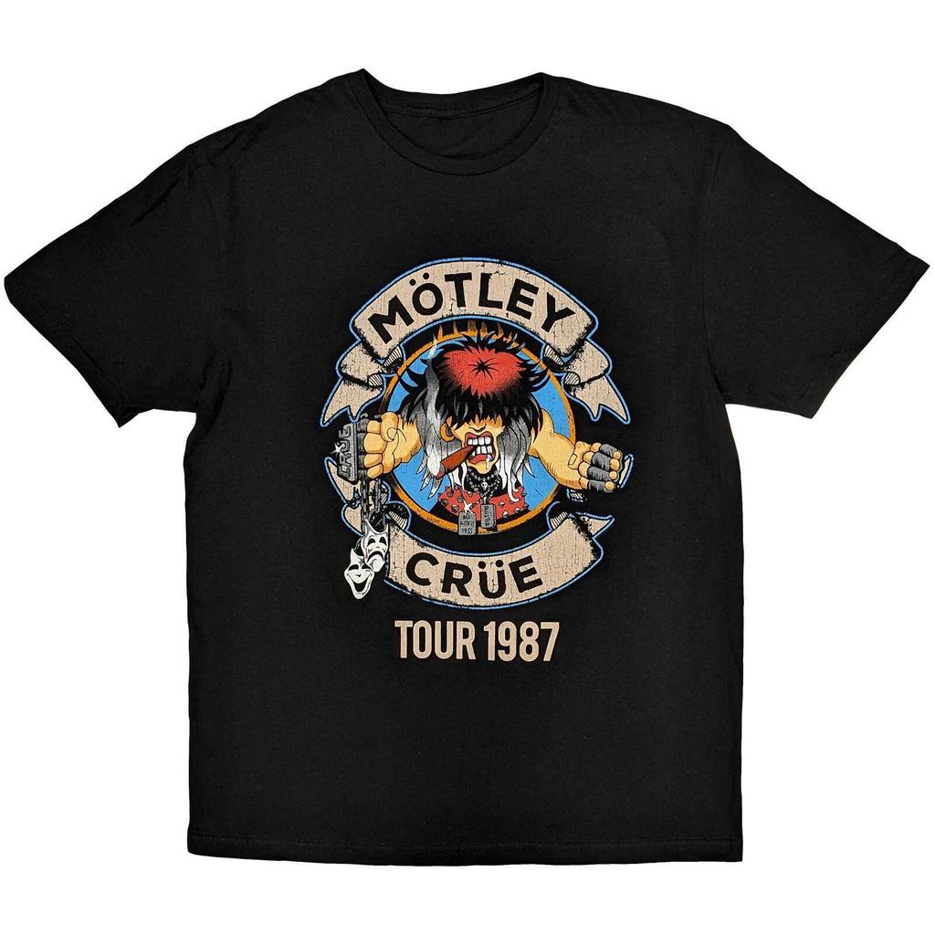 26 Motley Crue Tour 1987 Shirt S-XXL Tshirt Official Band T-shirt Unisex T-Shirt