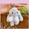 Charming Plush Strawberry Rabbit Keychain Soft Toy Couples Backpack Charm Gift