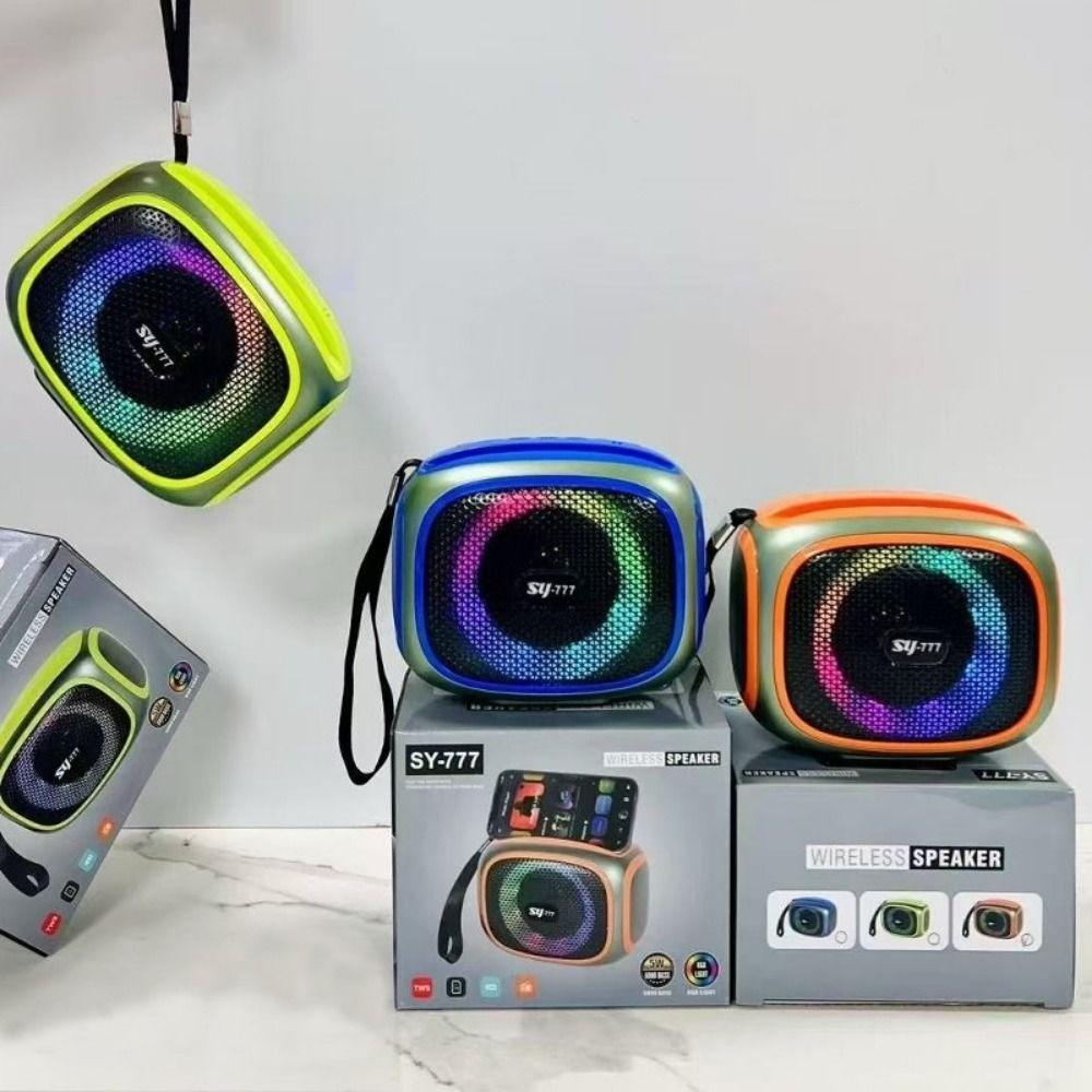 with Bass Wireless Phone Stand RGB Bluetooth Speaker Outdoor Computer Mobile Movies Speaker