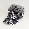 Fashion American flag simulation wig baseball cap European and American street personality wide brim cap batch