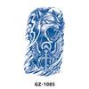 1 лист полуперманентных водонепроницаемых, но съемных травяных татуировок тигра, волка, льва для мужчин и женщин