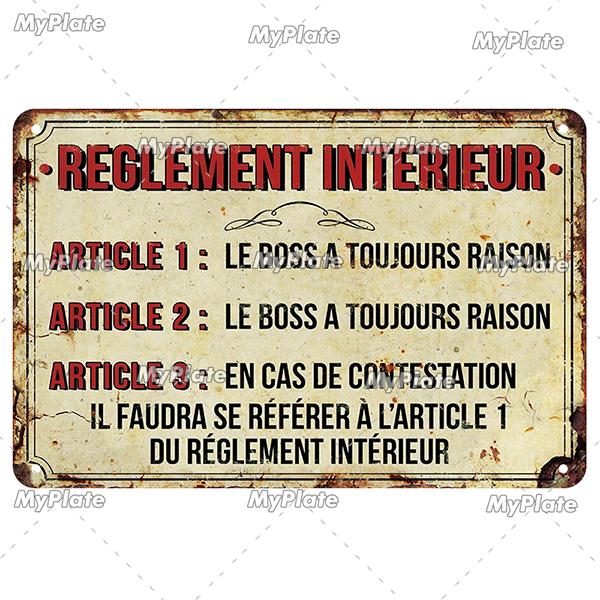 Винтажные знаменитые французские поговорки плакат металлическая табличка жестяная табличка настенные поделки ретро декор для дома табличка украшение подарок