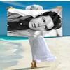 proof beach towel with singer Cliff Richard pattern - soft,absorbent,quick-drying,machine washable - perfect for swimming,camping,bathing