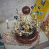 25.4 Cm Orrery, Piece for Book Shelves Brass and Steel Orrery A Functional Model of the Solar System with Planets