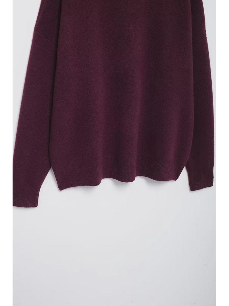 Женский кардиган с лацканами из шерстяной смеси 