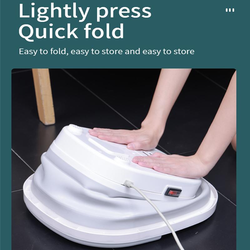 Foldable Foot Bath Massager Smart Roller Massage Portable Bathtub Foaming Foot Soaking  with Lid Massage Bucket Collapsible