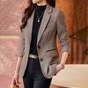 Embroidered Sequins Blazers Women's Casual Luxury Jacket Long Sleeved Lapel Slim Herringbone Pattern Fabric Office Lady Korean Fashion Spring Summer