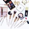 10 шт., кисти для макияжа, набор инструментов, косметическая пудра, тени для век, тональная основа, румяна, растушевка, косметическая кисть