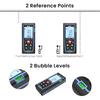 Laser Measure, Bauihr 165ft Laser Distance Meter, Portable Laser Measurement Tool with 2 Bubble Levels, Large Backlit LCD Display, Allowing