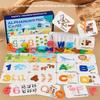 Educational Wooden Alphabet Puzzle Colorful Letters Matching For Kids Learn Toy