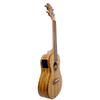 Bamboo BU-23CBQ Electric Ukulele with Built-in Tuner and Preamp, Concert Size, Zebrano Wood, Geared Tuners, and Soft Case (Official Japanese Product)