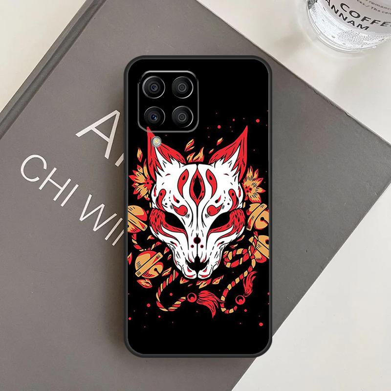 Samurai Oni Mask Case For Samsung Galaxy M15 M35 M55 M56 M36 M16 M06 M31 M13 M33 M53 M12 M32 M52 M14 M34 M54