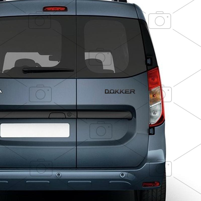 Car Metal Body For Dacia Dokker Logo Dci Camper Van Letter Decals Styling Badge Trunk Fender Emblems Sticker Accessories SS22