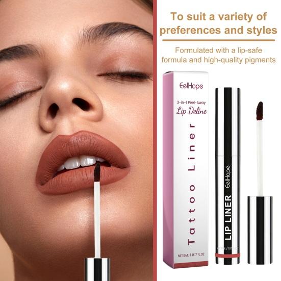 5ML Peel-off Lip Liner Long Lasting Waterproof Highly Pigmented Removable Plump Lip Tattoo Stain Women Lip Makeup Tools Birthday Gift