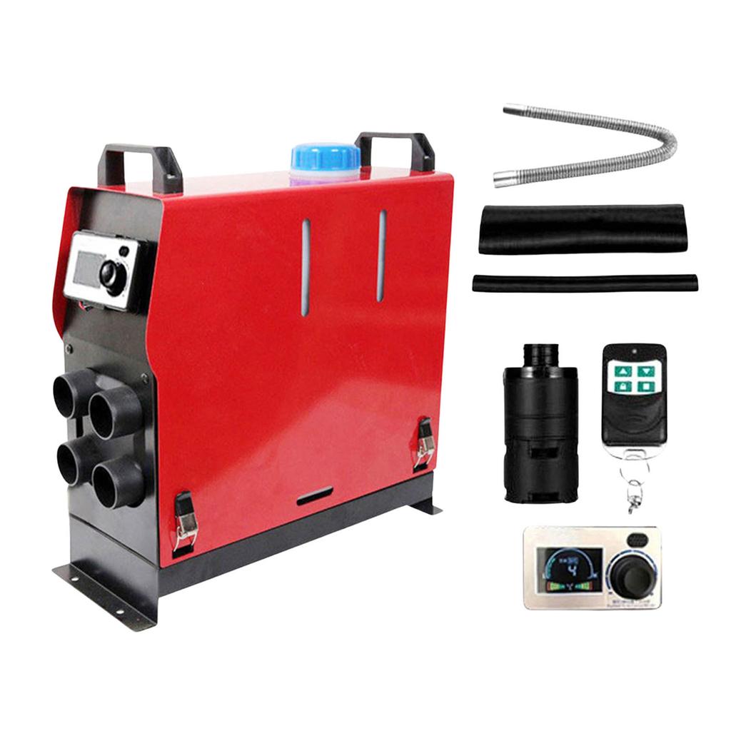 Дизельный воздушный парковочный автомобильный обогреватель 12 В 5 кВт Отопление Автономные обогреватели для кемперов и фургонов с ЖК-дисплеем Беспроводной пульт дистанционного управления