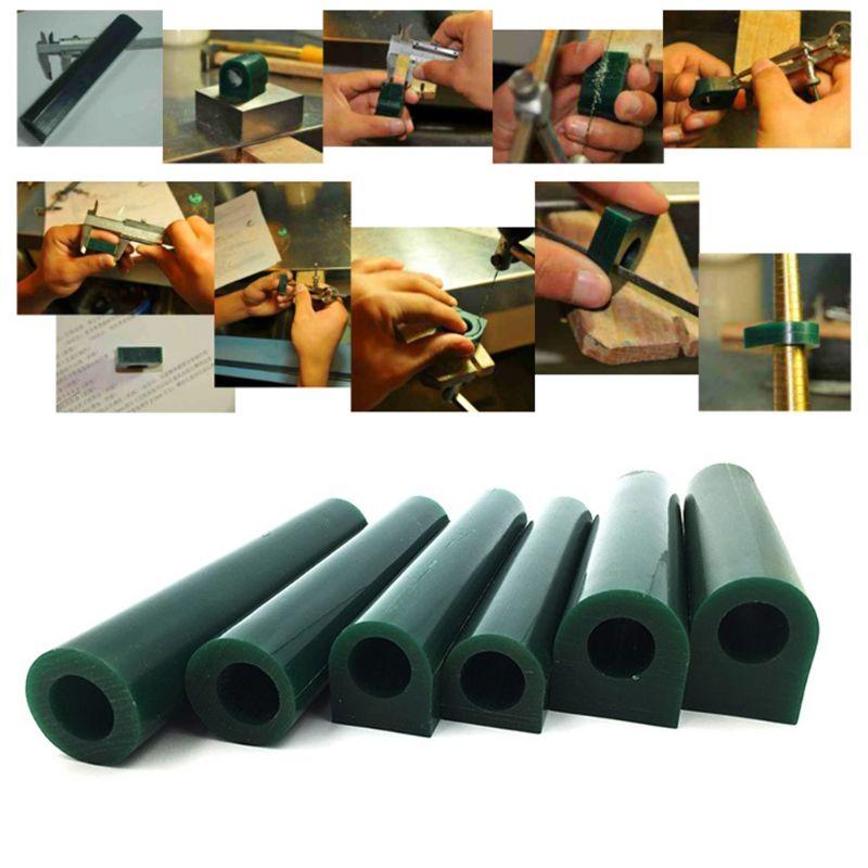6Pcs Hard Wax Solid Carving Wax Tube Flat Side Tube Carved Sculpture Carving