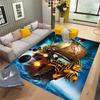 3D Pirate Ship Boat, Large Area Carpets for Home Living Room  Children's Bedroom Sofa Doormat Kitchen Floor Rugs Anti-slip Decor