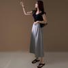 New ArrivAls Open Run Women AnorAk Pintuck Side Zipper A Line Long Skirt