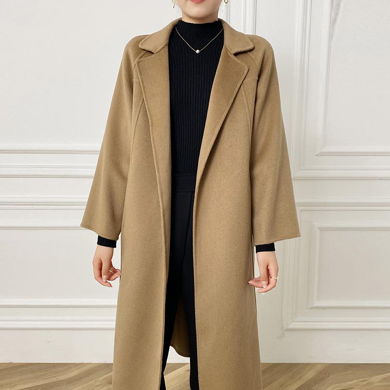 Women Wool Coat MODERN NEW SAGA 100% Wool Autumn Wool Long Coat Handmade Pea Coat Winter Warm Wool Long Jacket Overcoat