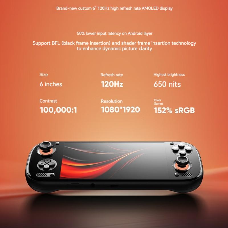 Игровая консоль AYN Odin 3 6'' 1080P 120Hz AMOLED Экран Портативная с 8000 мАч Джойстиком/Триггером на эффекте Холла Портативная игровая консоль