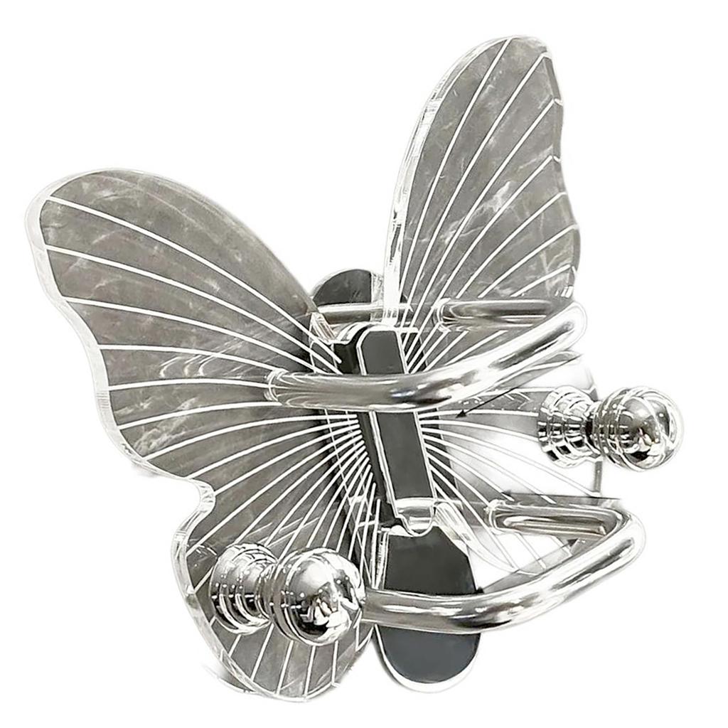 Прозрачный Прочный Акриловый Настенный Крючок-Бабочка Стильные Органайзеры для Расчесок для Домашнего Декора и Решения для Хранения