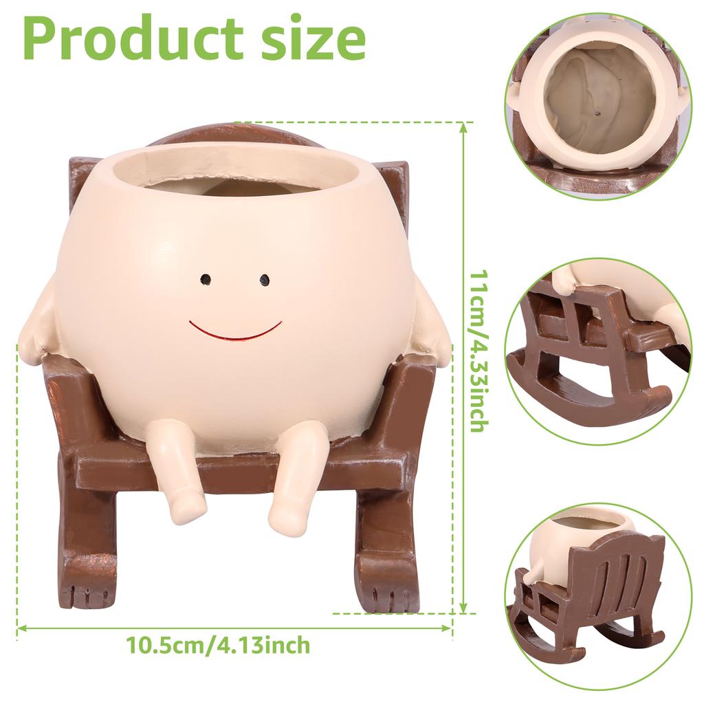 Смоляные суккулентные цветочные горшки для растений, подвесные корзины, симпатичные настенные кашпо с улыбкой для дома, балкона, внутреннего декора, садовых принадлежностей