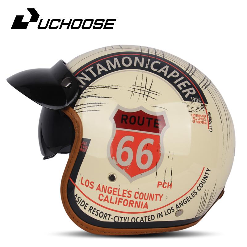 DOT сертифицированный ретро мотоциклетный шлем Cafe Racer Open Face Casco Moto Мотоциклетные аксессуары Мужские мотошлемы