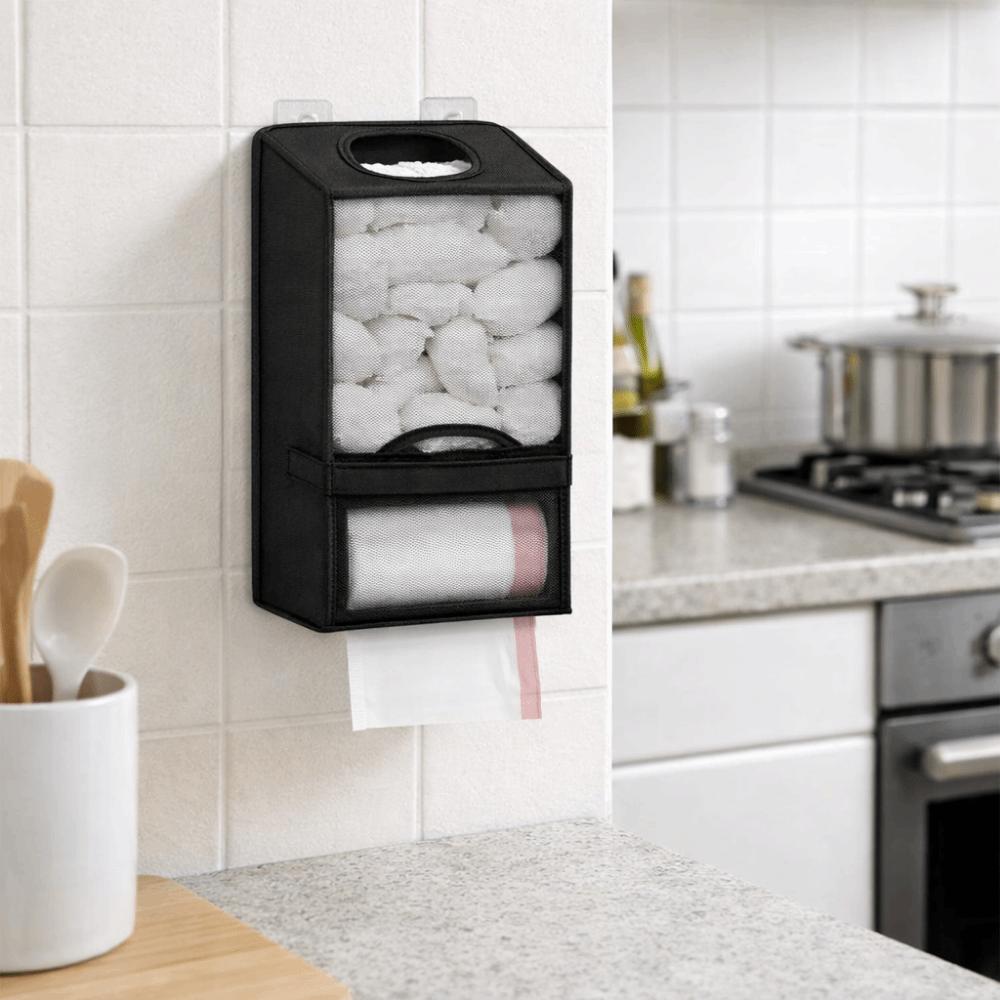 Large Capacity Plastic Bag Holder Non-woven Fabric Trash Bags Dispenser Shopping Bags