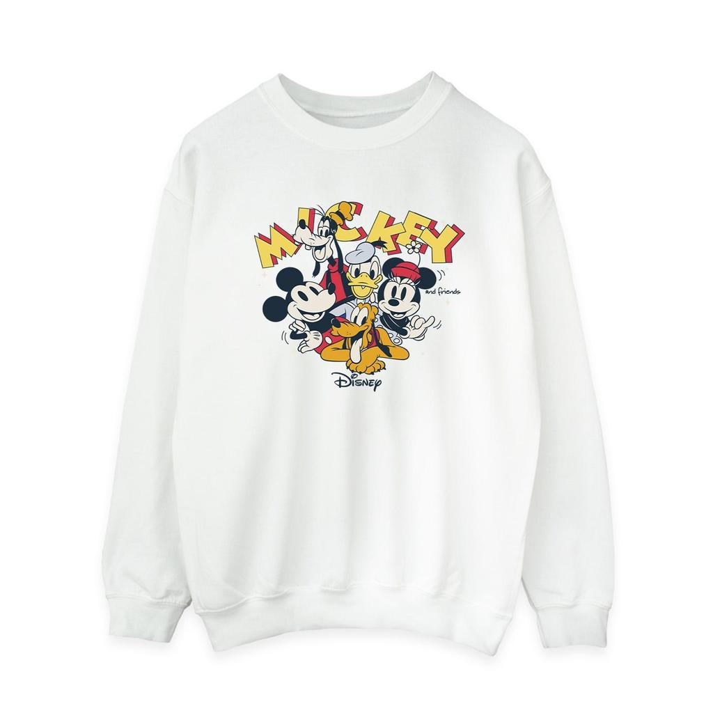 Disney Womens/Ladies Mickey Mouse Group Sweatshirt