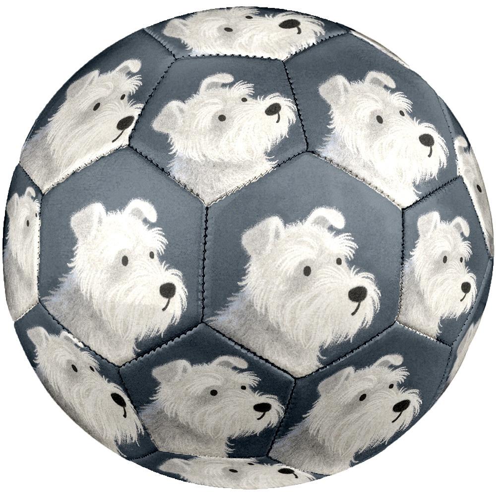 1pc Miniature Schnauzer Portrait Theme Soccer Ball Football, Size 5, Lightweight PVC, Outdoor Training Soccer Ball,Gift c65139