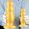 9cm Golden Silicone J Dildo Giant Dildo Anal Plug Fisting Supplies Extra Large Super Thick Adult Supplies