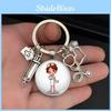 Nurse Dental Care Keychain With Medical Syringe And Stethoscope Pattern Gift