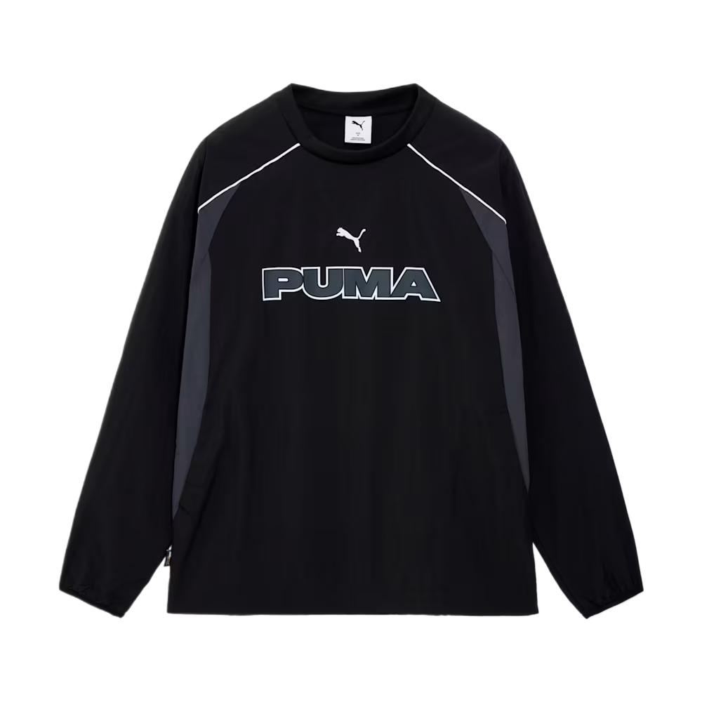 Мужские толстовки PUMA Мужские PUMA Черные с круглым вырезом Умеренные