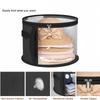 Hat Storage Bag for Efficient Organization Convenient Foldable Round Brim Caps Organizer with Handle and Clear Window