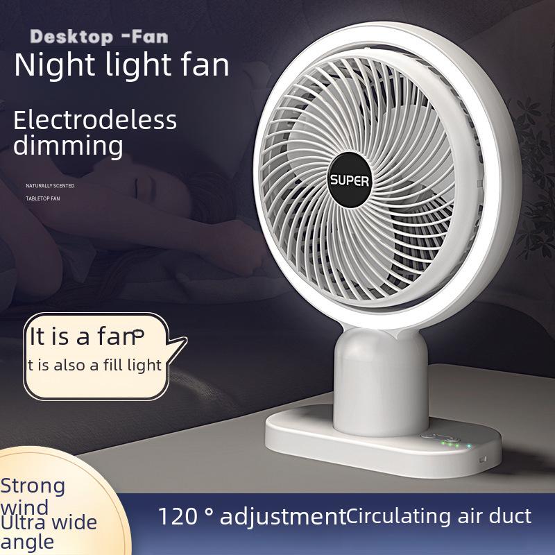 Compact USB Desktop Fan: Portable, High-Power Circulation for Home and Office