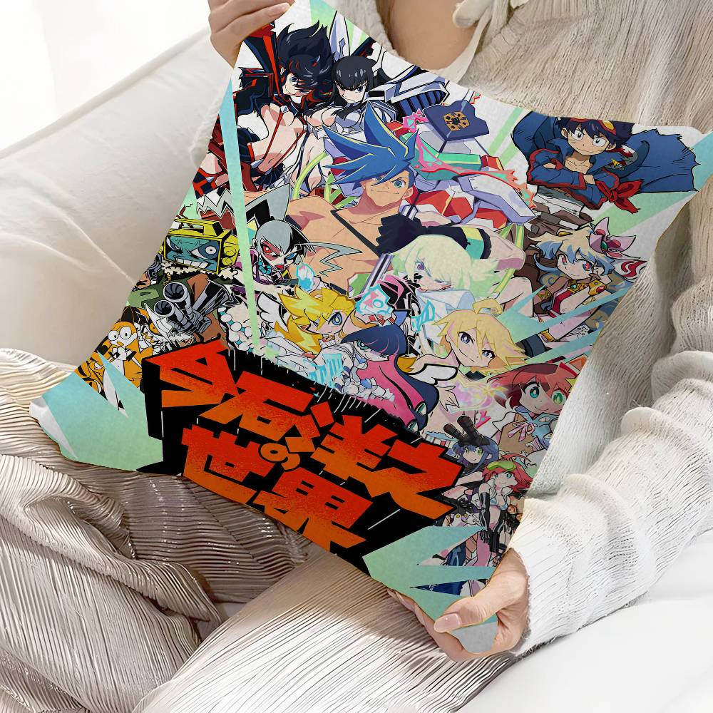 Наволочка с изображением аниме Gurren Lagann для спальни, гостиной и дивана. Декоративная наволочка для подушки.