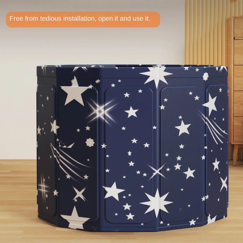 Portable Insulated Bathtub for Adults, Large Round Foldable Home SPA Tub with Cover, Bathroom Upgrade, Hot & Cold Therapy