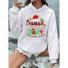 2024 Christmas Letter Print Hoodie Set for Women - Stylish Casual Wear