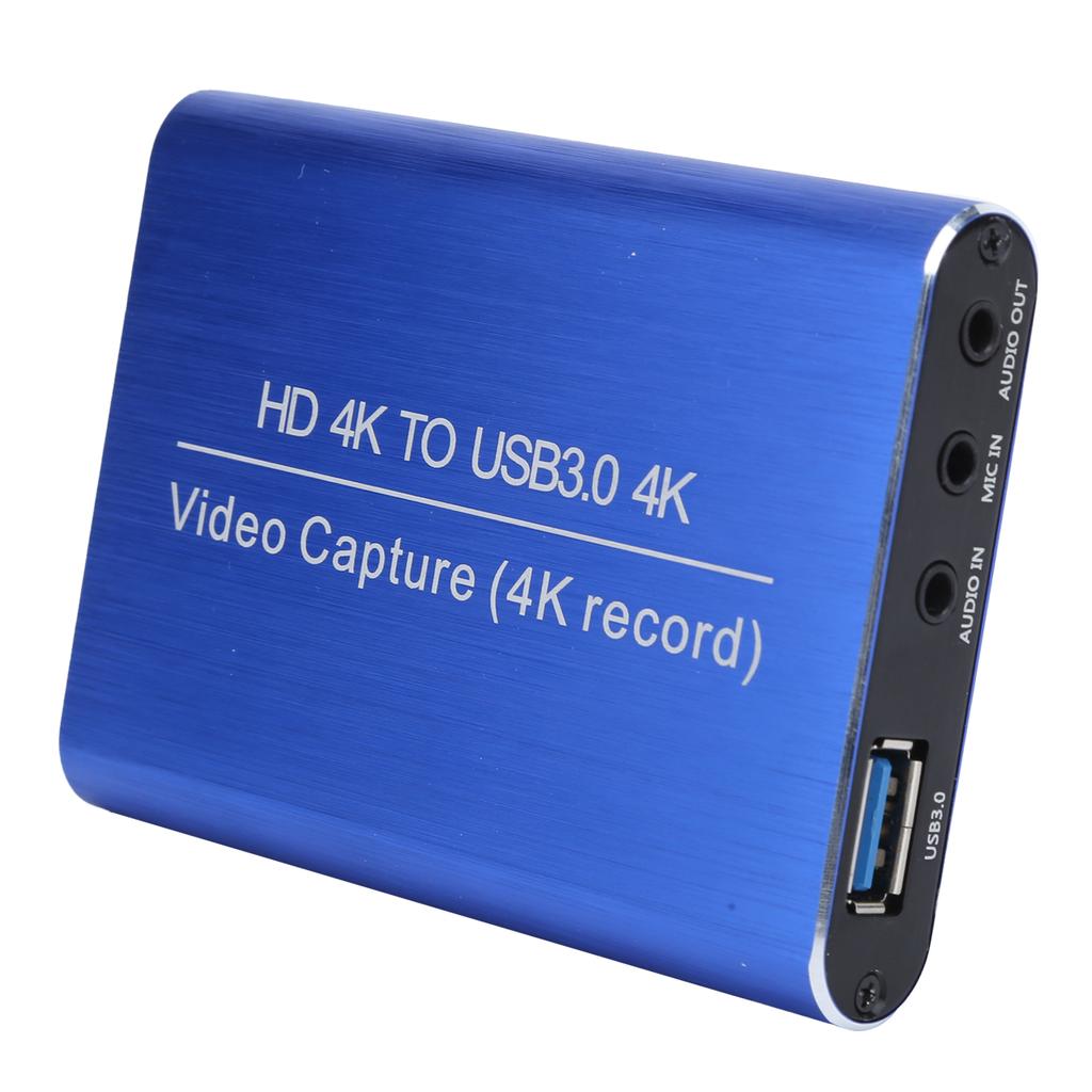 Запись игр, трансляция в реальном времени, карта видеозахвата USB3.0 4K 1080P 60FPS HDMI-рекордер