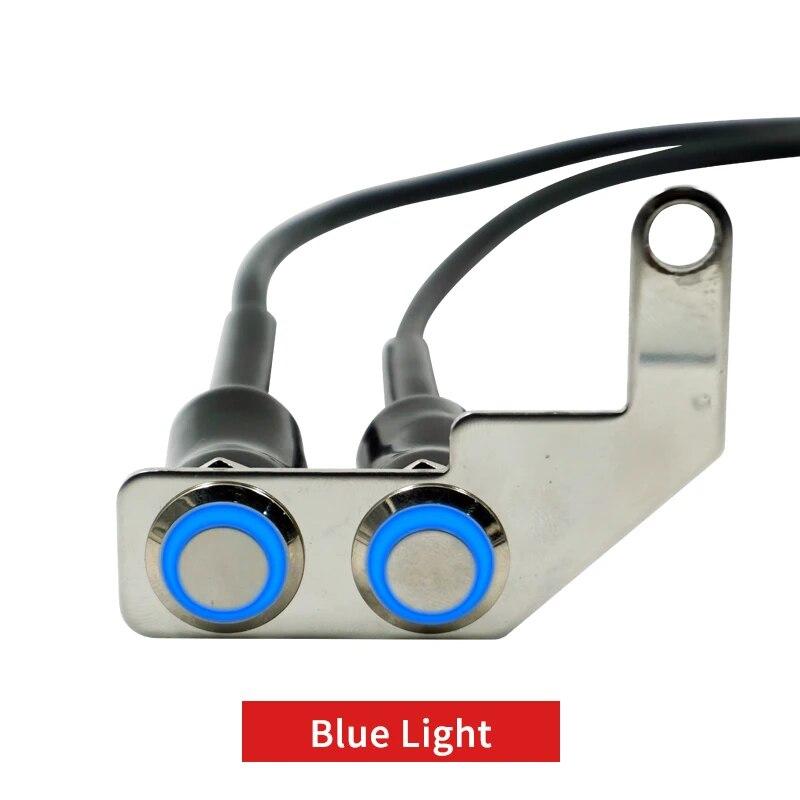 DC12V из нержавеющей стали, переключатель включения-выключения мотоцикла на руле, регулируемое крепление, водонепроницаемые переключатели, кнопка, светодиодная водонепроницаемая фара