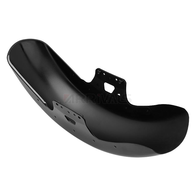 Motorcycle Steel Front Fender Mudguard Cover Protector Splash Gloss Black For Harley Touring Road King Street Glide 2014-2023