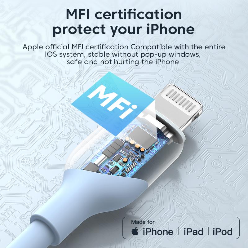 Зарядный кабель Kuulaa Type-C/Lightning