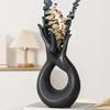 Abstract Hand Ceramic Vase Modern Minimalist Body Art Hand Shaped Floral Plants Holder Container Home