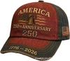 Limited Edition 250th Anniversary USA Eagle & Statue of Liberty Embroidered Baseball Cap, Unisex Adjustable