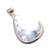 Dendrite Opal Gemstone Handmade 925 Sterling Silver Jewelry Pendant 2.29" SU-9897