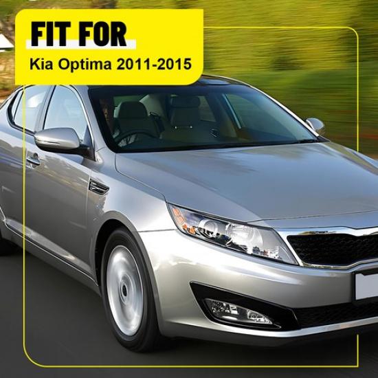6PCS Fit For Kia Optima 2011-15 Glossy Black Pillar Post Door Trim Decor Cover