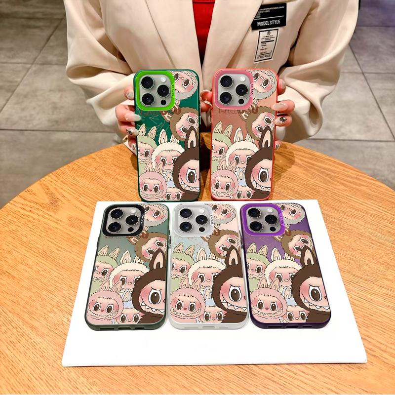 Модный чехол «Веселая вечеринка Лабубу» для iPhone 7 X 11 12 13 14 15 16 серий, для Samsung Galaxy серий A12 A23 A54 S21 S22 S23 S24 S25...