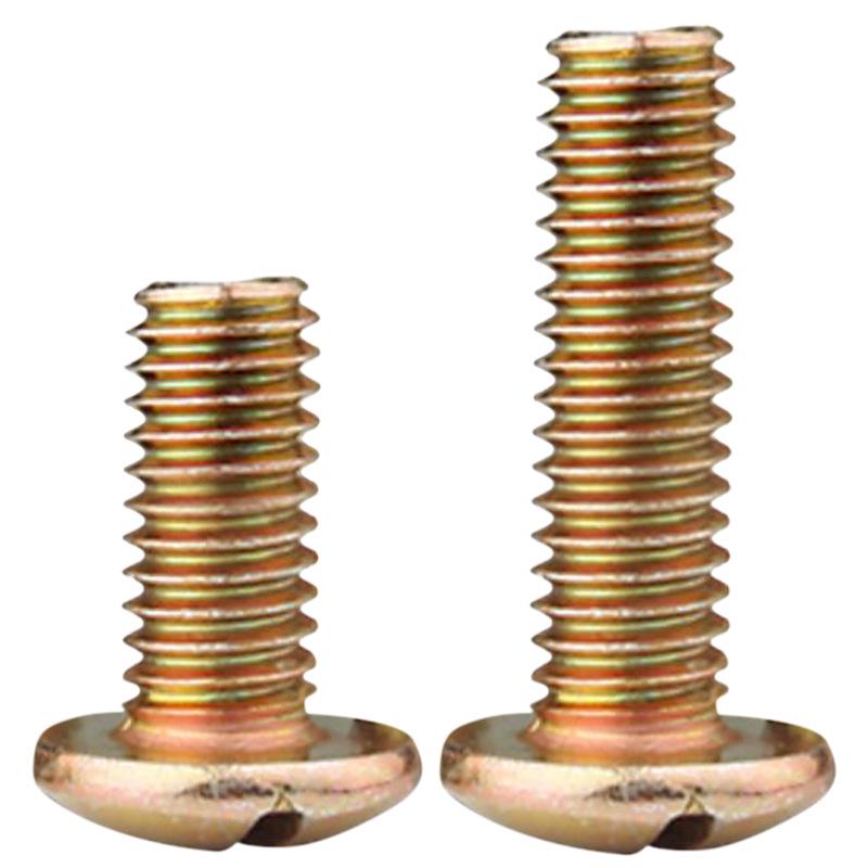 Большой крестообразный винт для мебели с плоской головкой и железным покрытием из цинка - M5/M6/M8 с грибовидной головкой