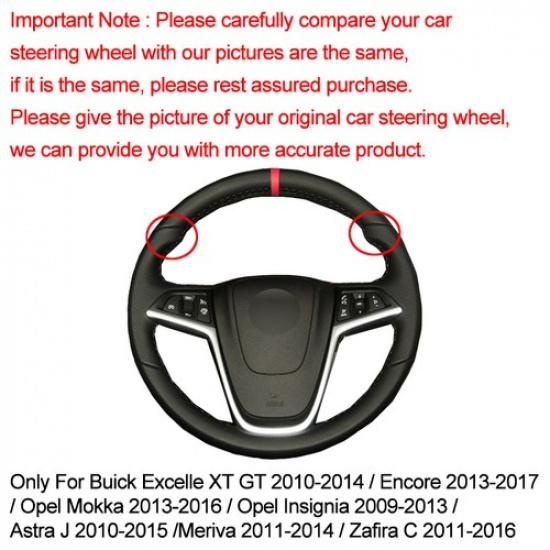 Для Opel Mokka 2013 - 2016 ignia Astra J Чехол на руль автомобиля для ручного шитья