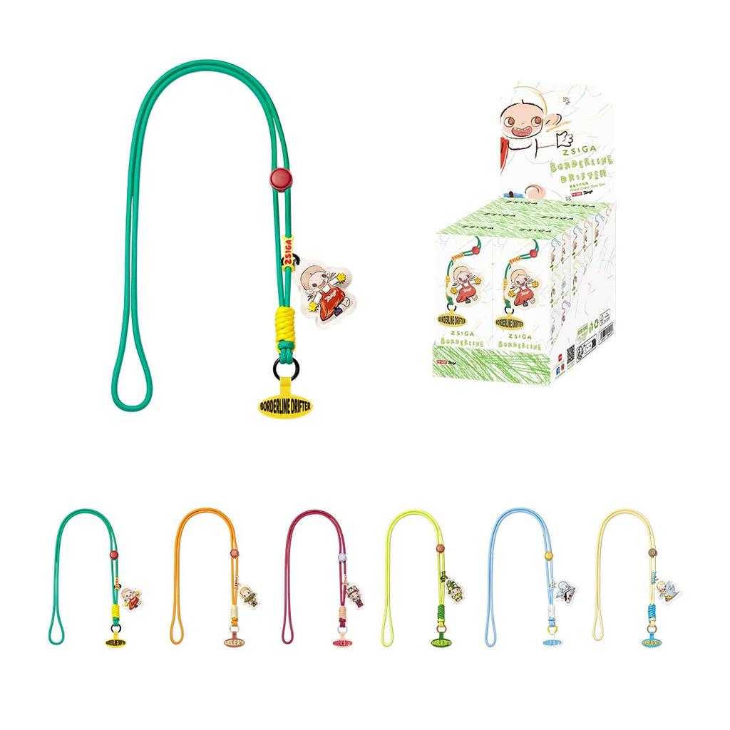 POP MART ZSIGA Серия Borderline Drifter Шарм для телефона Коробка 6 Pop Mart Gachapon Фигурка-сюрприз Пластиковая модель Премиальная игрушка ПВХ Мягкий винил Оригинал